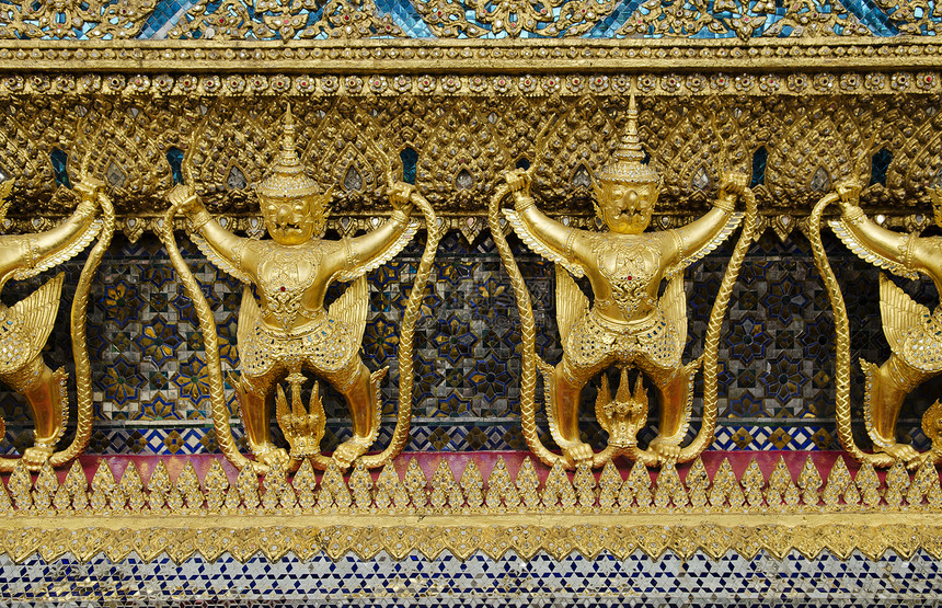 皇宫殿的圣殿细节佛教徒数字雕像宗教异国艺术寺庙情调传统神社图片