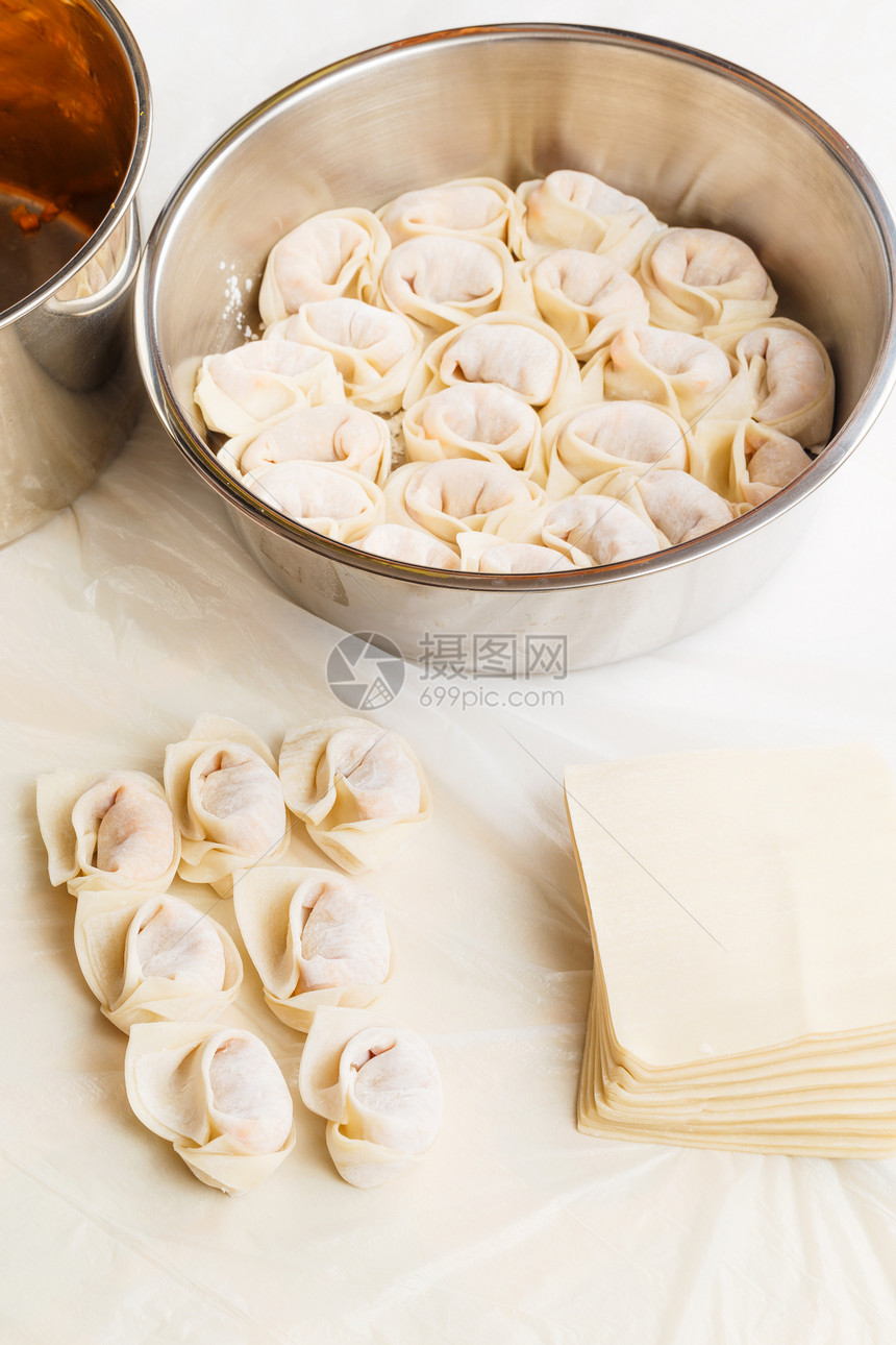 土制中国包子手工南瓜节日雕刻农历月球水角包装纸饺子材料图片