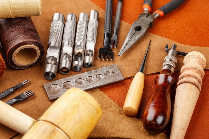 土制皮革工工具和配件自制纺织品拳头手工木锤鞣制手工具皮革植物工艺锥子图片