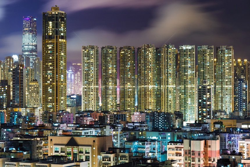 香港市中心九龙房屋住宅天际建筑住房公寓市中心图片