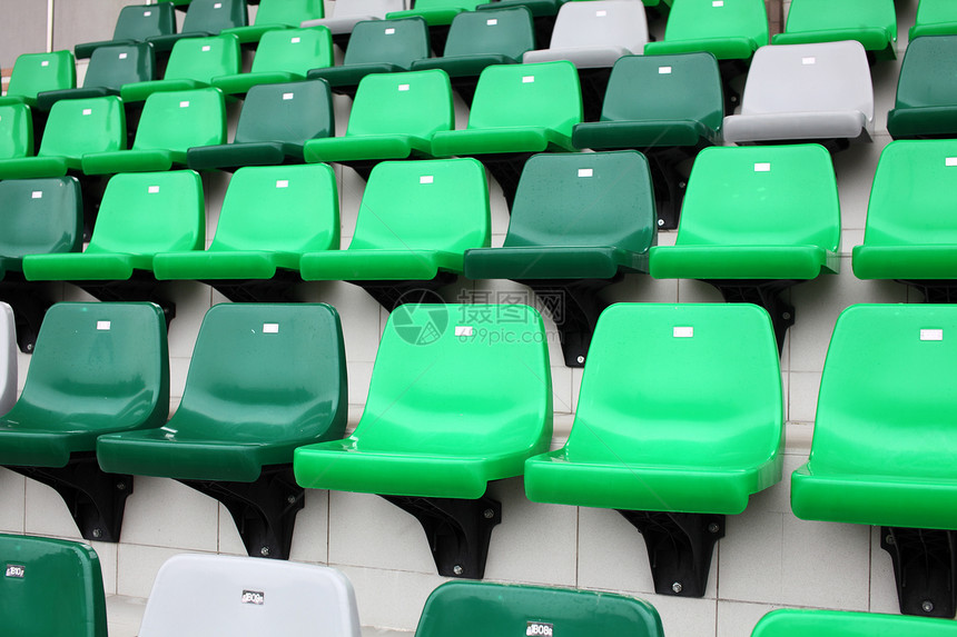 体育场观众席运动场竞技场竞赛楼梯蓝色空白座位观众塑料运动图片