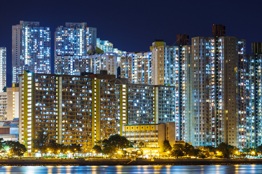 香港的住宅楼群建设住房建筑居所房屋民众天际公寓图片