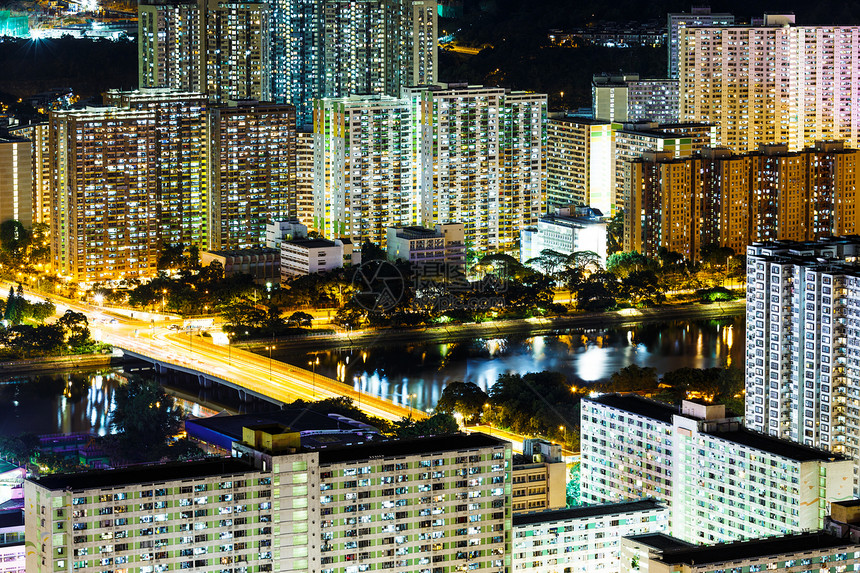 夜间城市风景住宅金融天空景观商业建筑学办公室建筑天际公寓图片