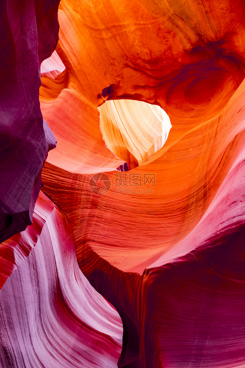 羚羊峡谷页面彩虹橙子河床红色阴影黄色命令扬声器火焰条纹图片