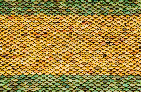传统瓷砖屋顶泰文风格背景图片