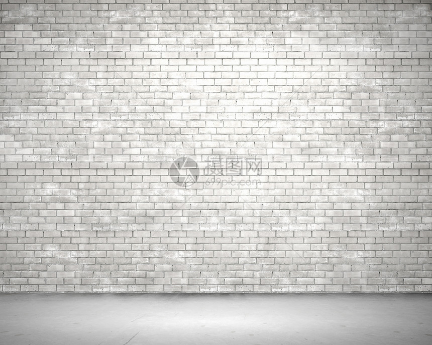 砖墙壁白色水泥石头阴影建筑学长方形水平砖墙墙纸正方形图片