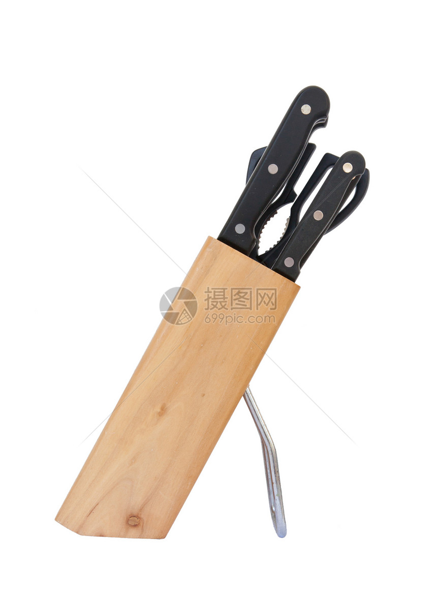 刀具的使用刀刃雕刻木头金属乐器白色停留剪刀屠夫厨师图片