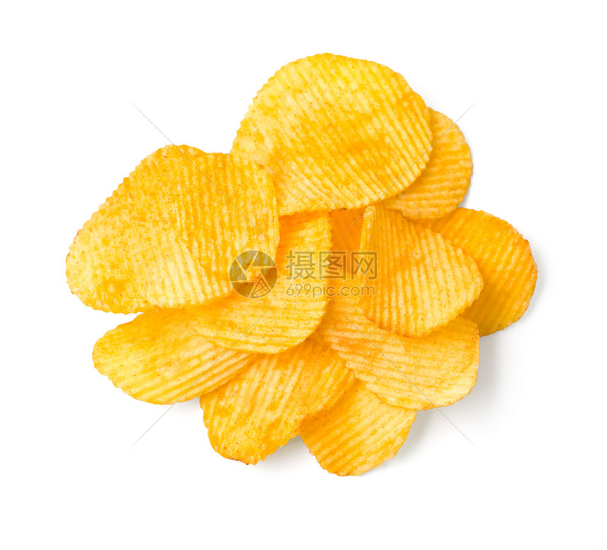 土豆薯片金子育肥食物食品零食盐渍营养马铃薯香料消费图片