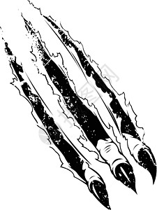 爪子分割线Claws 筛选纸( Grunge 版本)设计图片