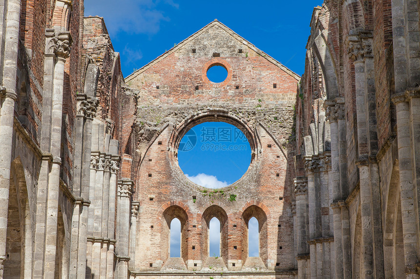 圣加尔加诺修道院历史性历史旅行石头教会蓝色文化大教堂宗教天空图片