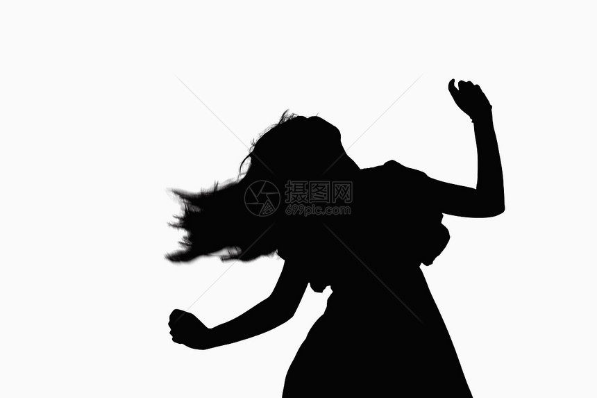 女人跳舞的轮廓图片
