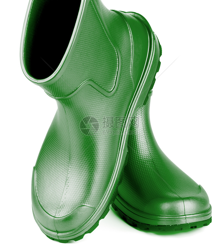 橡胶靴衣服绿色白色橡皮沼泽黑色健康休闲鞋步行鞋图片