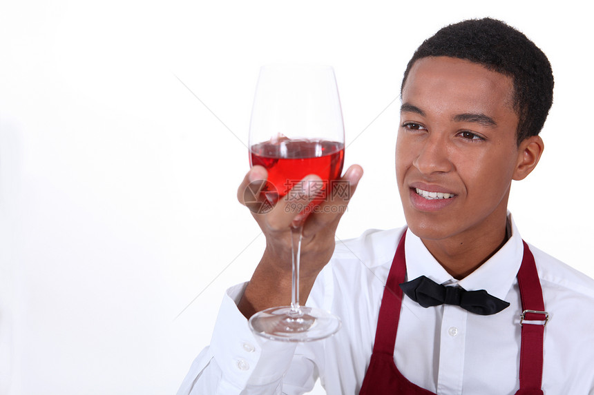 寻找葡萄酒服务员的杯子图片