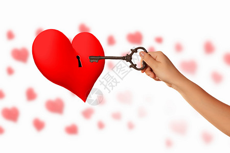 爱剪素材心脏关键键金子追随者浪漫爱慕者金属红色安全古董婚姻锁孔背景