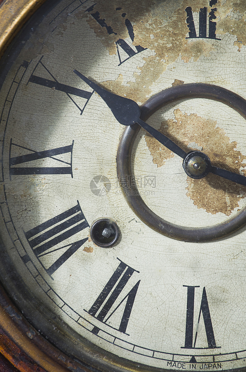 古老经典时钟拨号古董倒数手表边框小时时间数字指针艺术图片