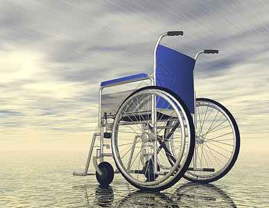 轮椅椅子坐椅障碍人士残障背景图片