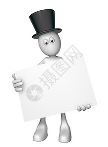 空白白符号广告牌标语卡通片横幅吉祥物木偶帽子木板数字笔记背景图片