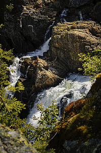 哈当格维达景观山地瀑布岩石高清图片