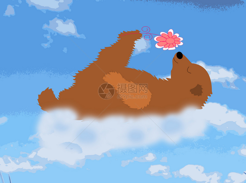 欢乐熊是朵花的乌云图片