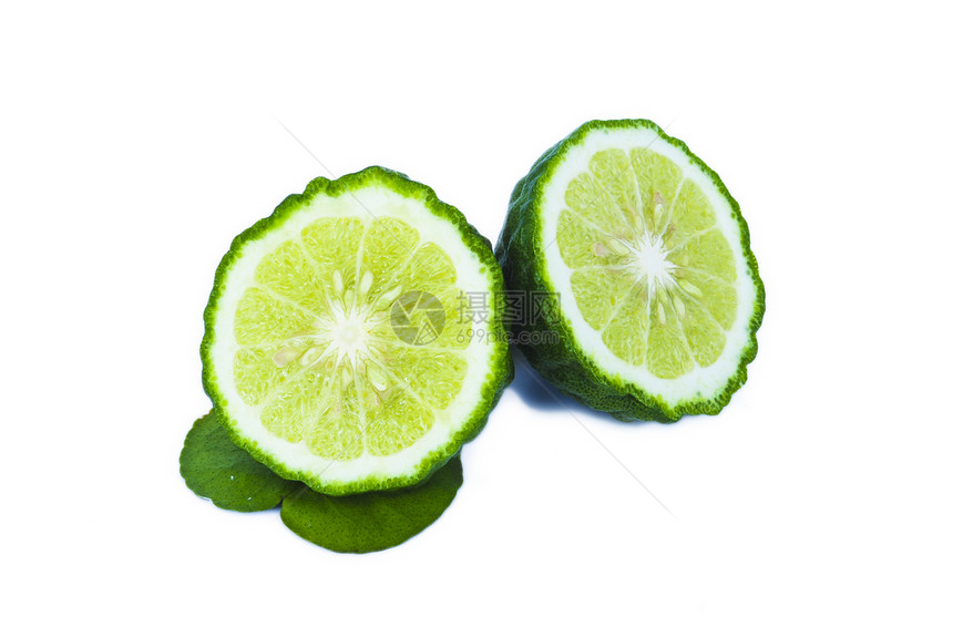 Kaffir 莱姆烹饪草本植物白色蔬菜柠檬绿色食物水果美食生产图片
