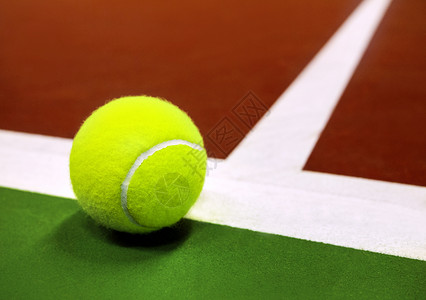 单球网球场上的网球运动个人白色竞技单线选择性法庭边缘竞赛黄色背景