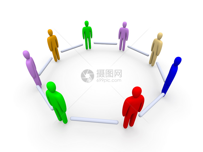 已连接的团队用户圆圈力量团体员工职员人员数字社区网络图片