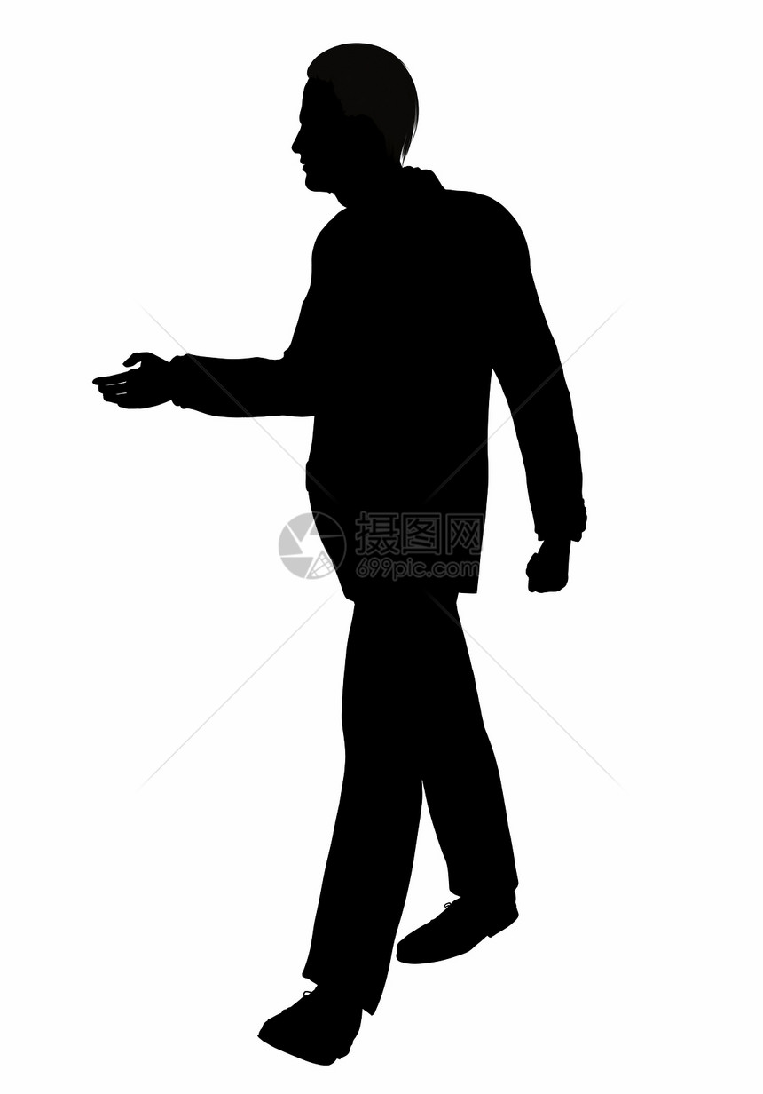 一个人的 人月光渲染姿势男人商务身体白色衣服套装人士冒充图片