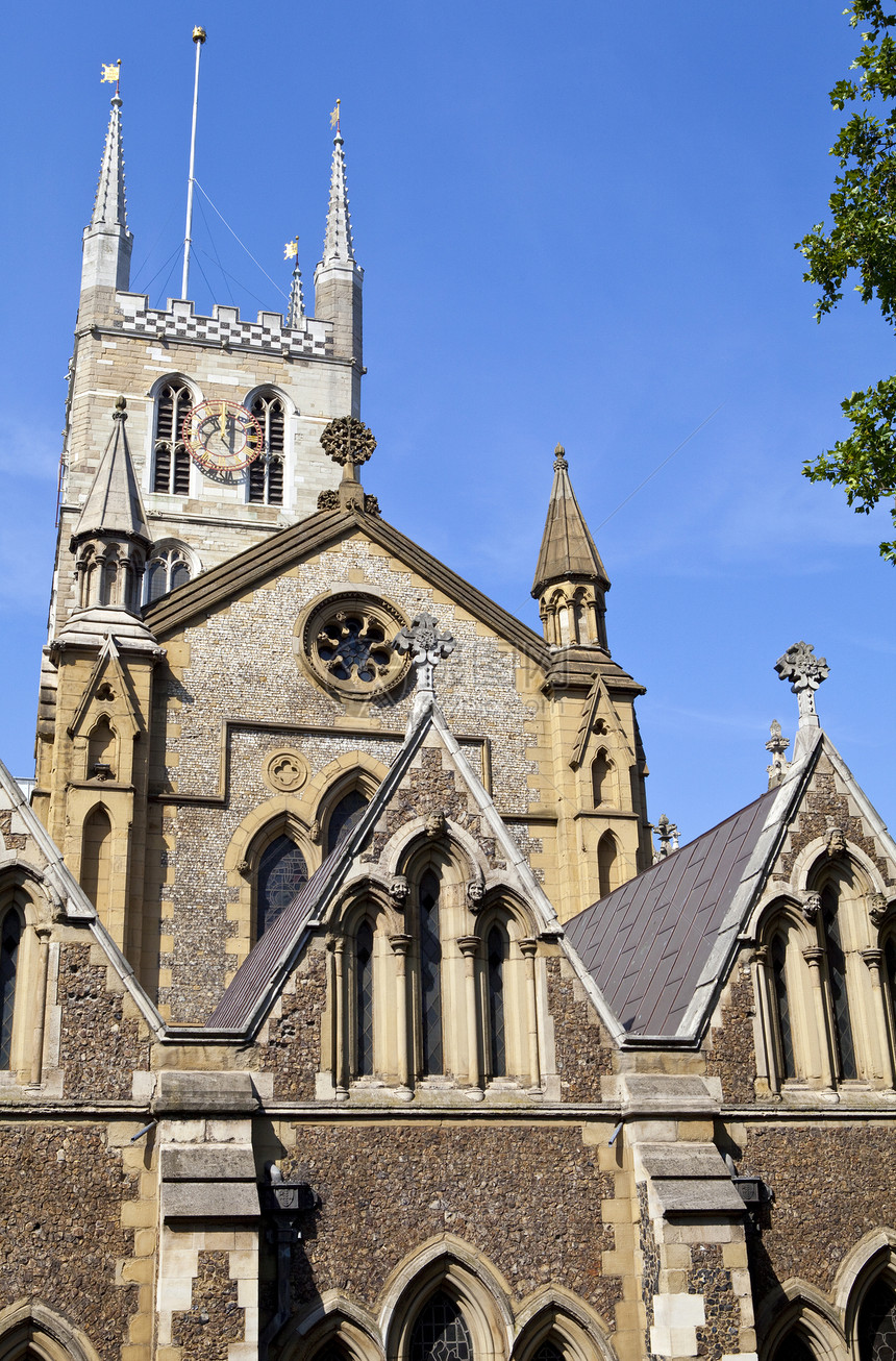 伦敦南武克大教堂大教堂建筑宗教教会观光旅游地标历史性崇拜旅行图片
