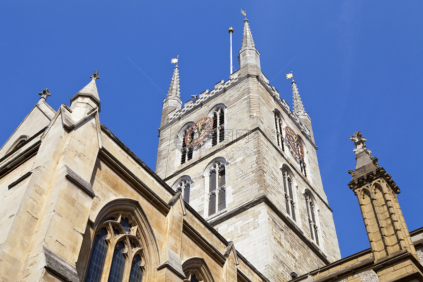 伦敦南武克大教堂历史性城市地标建筑学旅游宗教大教堂景点崇拜教会图片