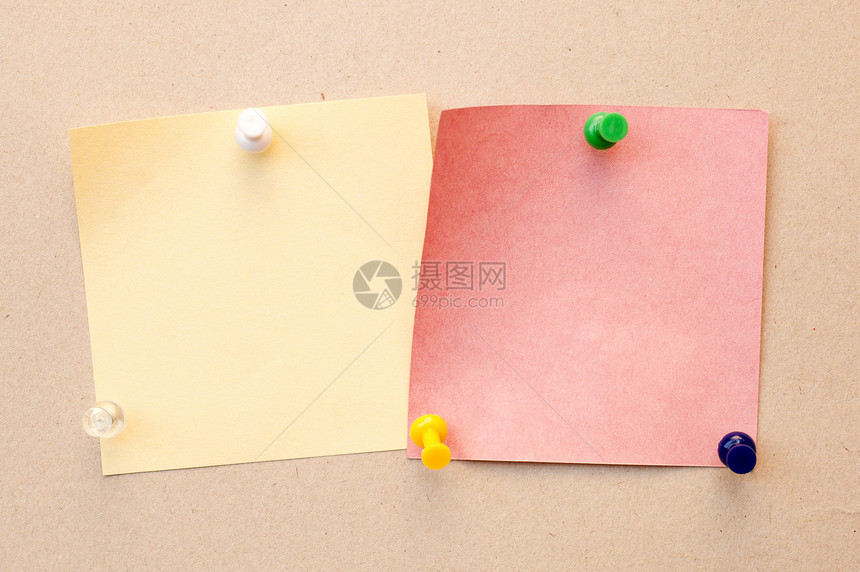 配有颜色注释纸的彩色针笔记纸记忆学校软垫邮件别针依恋木头日程记事本图片