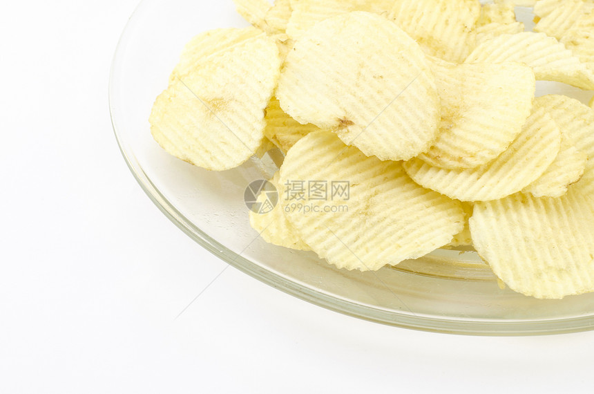 白上孤立的零食薯片美食小吃筹码盐渍脂肪育肥团体油炸胡椒饮食图片