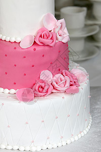 结婚蛋糕烘烤庆典手工业花朵冰镇玫瑰接待糖果婚礼餐饮背景图片