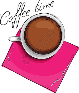 咖啡粉色音乐咖啡设计图片