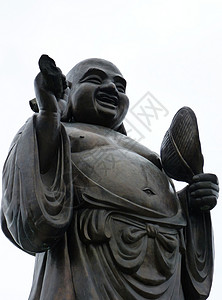 白丁寺佛像可乐金子皇帝树木上帝宝塔宗教雕像旅游旅行背景