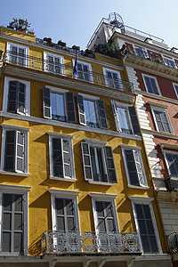 罗马建筑城市首都窗户建筑学住宅黄色背景图片