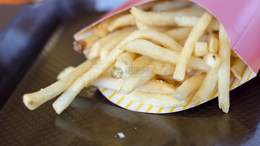 菜盘上薯条午餐筹码食物服务营养土豆餐厅油炸美食味道图片