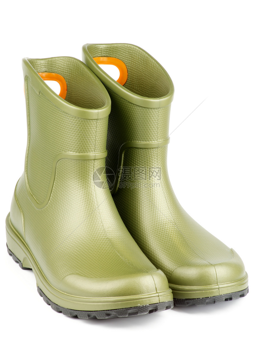 橡胶靴衣服绿色休闲鞋沼泽步行鞋橙子健康白色橡皮黑色图片