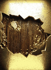 金属装饰品黄金和木制背景抛光艺术金属反射装饰木头插图金子黄色装饰品插画