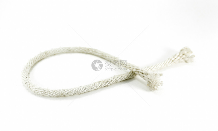 棉花绳建造奴隶边缘包装安全圆圈材料边界棉布白色图片