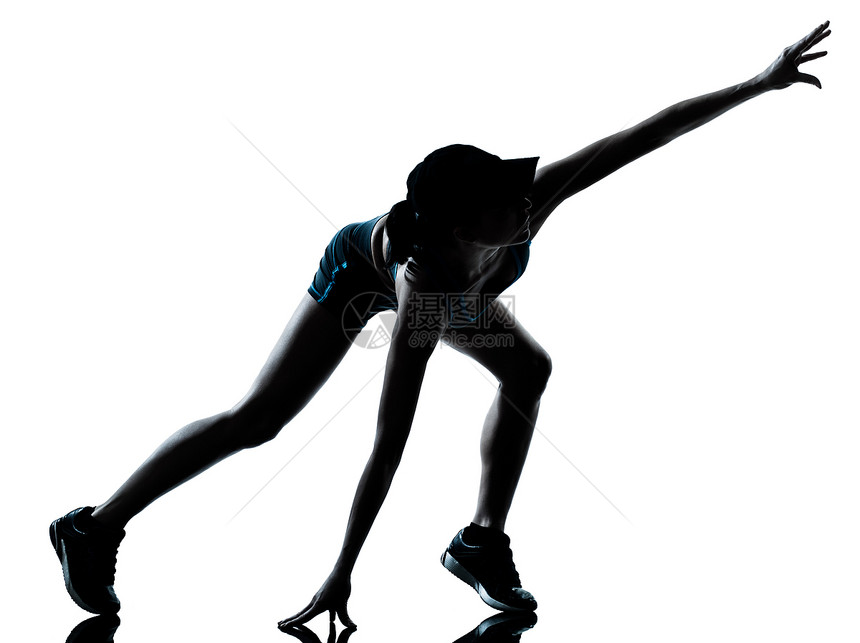 女运动员慢跑者腿部身体受伤白色跑步伤害训练女孩医疗运动装有氧运动扭伤疼痛图片