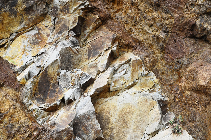 火山岩花岗岩黑色纹理棕色矿物建筑学材料石头灰色风化图片