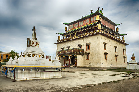乌兰巴托甘丹修道院背景