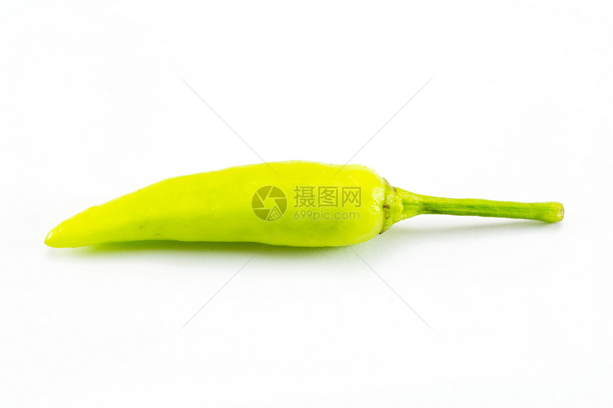 白色背景的绿胡椒辣椒素食主义者烹饪蔬菜食物寒冷香料图片