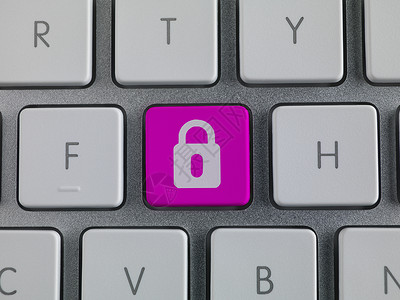 锁定键系统网络技术摄影安全计算机按钮部分紫色想法背景图片
