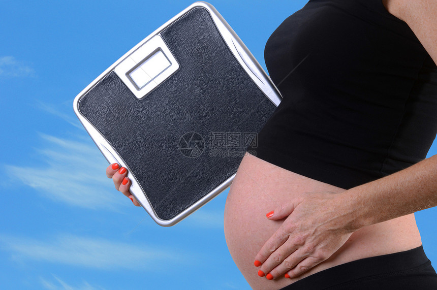 怀孕体重增加图片