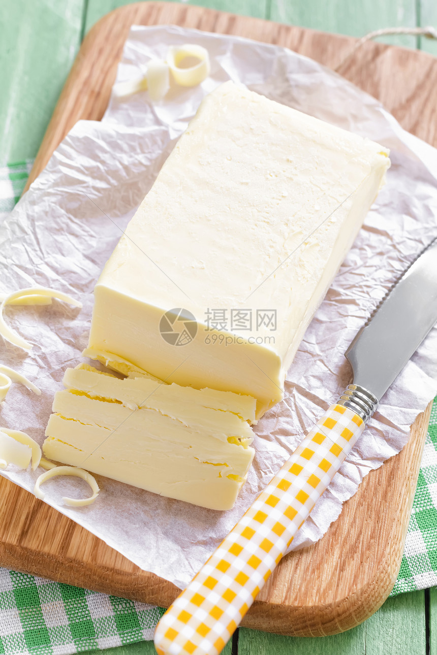黄油牛奶烹饪早餐乡村食品传播木板乳脂面包脂肪图片