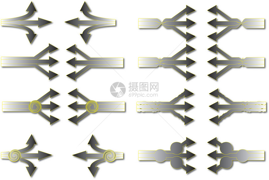 箭头回收插图技术运动收藏灰色阴影圆圈环境红色图片