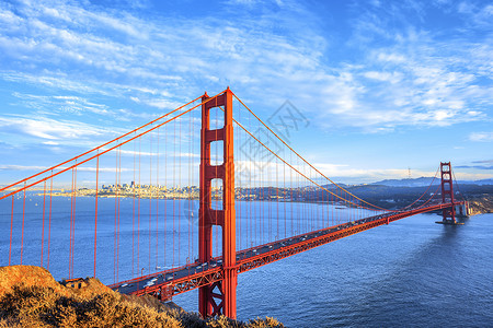 加洲的金门大桥建筑学美国高清图片