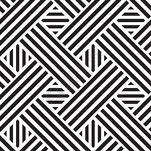 带方形的无缝模式 矢量说明线条白色网络正方形黑色墙纸背景图片