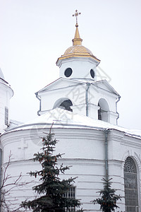 普罗沃斯拉夫纳亚信仰冬天高清图片